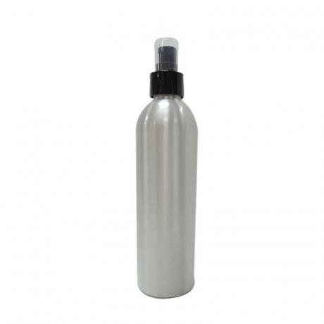 Personal care product aerosol and beverage black white fine mist spray packaging