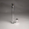 Travel size empty 10ml cylinder tall shape glass bottle screw neck perfume bottle aluminum sprayer cap for travel size fragrance
