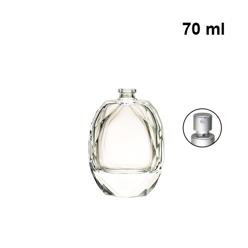 Best choice empty 110ml Luxury diamond shape glass fragrance and perfume bottle