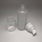 Simple design cylinder 50ml matte glass bottle white plastic cream/lotion pump 18/415 neck size