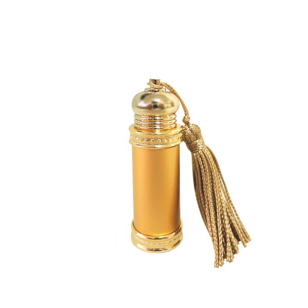 Arabian tassel 5ml gold color aluminum glass bottle perfume oils