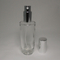Make your own perfume 60ml empty unique perfume glass bottle 18/415 aluminum liquid spray pump with aluminum cap