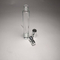 Customization perfume glass bottle 10ml tall cylinder fragrance empty glass packaging with liquid sprayer silver aluminum material